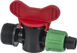 Mini robinet cu filet exterior pentru tub de picurare