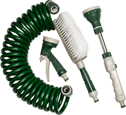 Furtun spiralat cu perie, dus si pistol