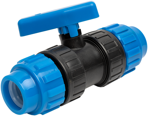 Robinet PVC cu bila compresiune x compresiune