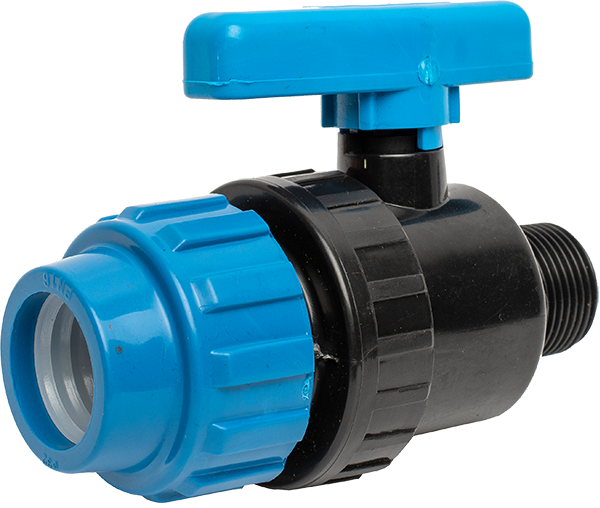 Robinet PVC cu bila compresiune x FE