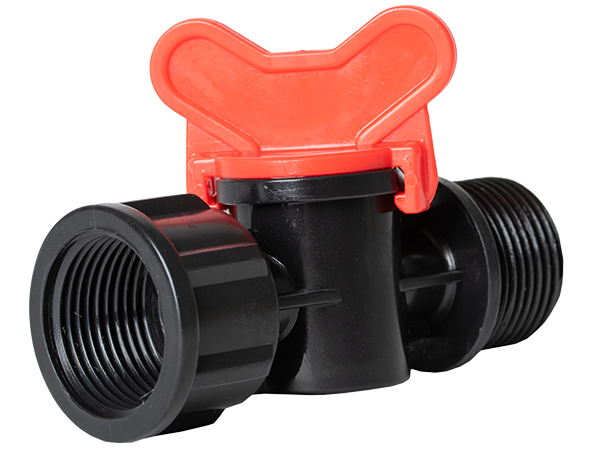 Mini robinet cu filet interior/exterior pentru banda de picurare