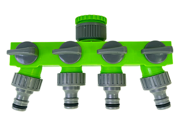 Adaptor cu robineti pentru patru cuple rapide Hydro-Fix