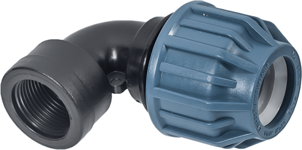 ELYSEE Cot 90° compresiune cu FI, PN 10 si PN 16