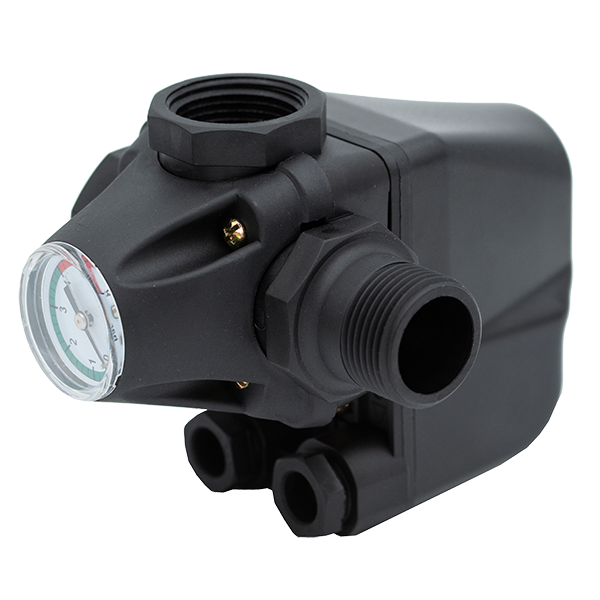 Presostat combinat cu 3 cai KRS-7 cu manometru Gmax