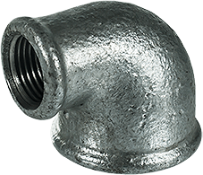 Cot 90° zincat redus