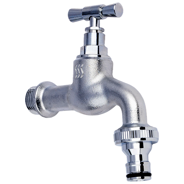 Hydro robinet dublu serviciu din alama cromata cu racord rapid